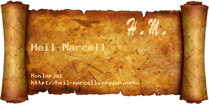 Heil Marcell névjegykártya
